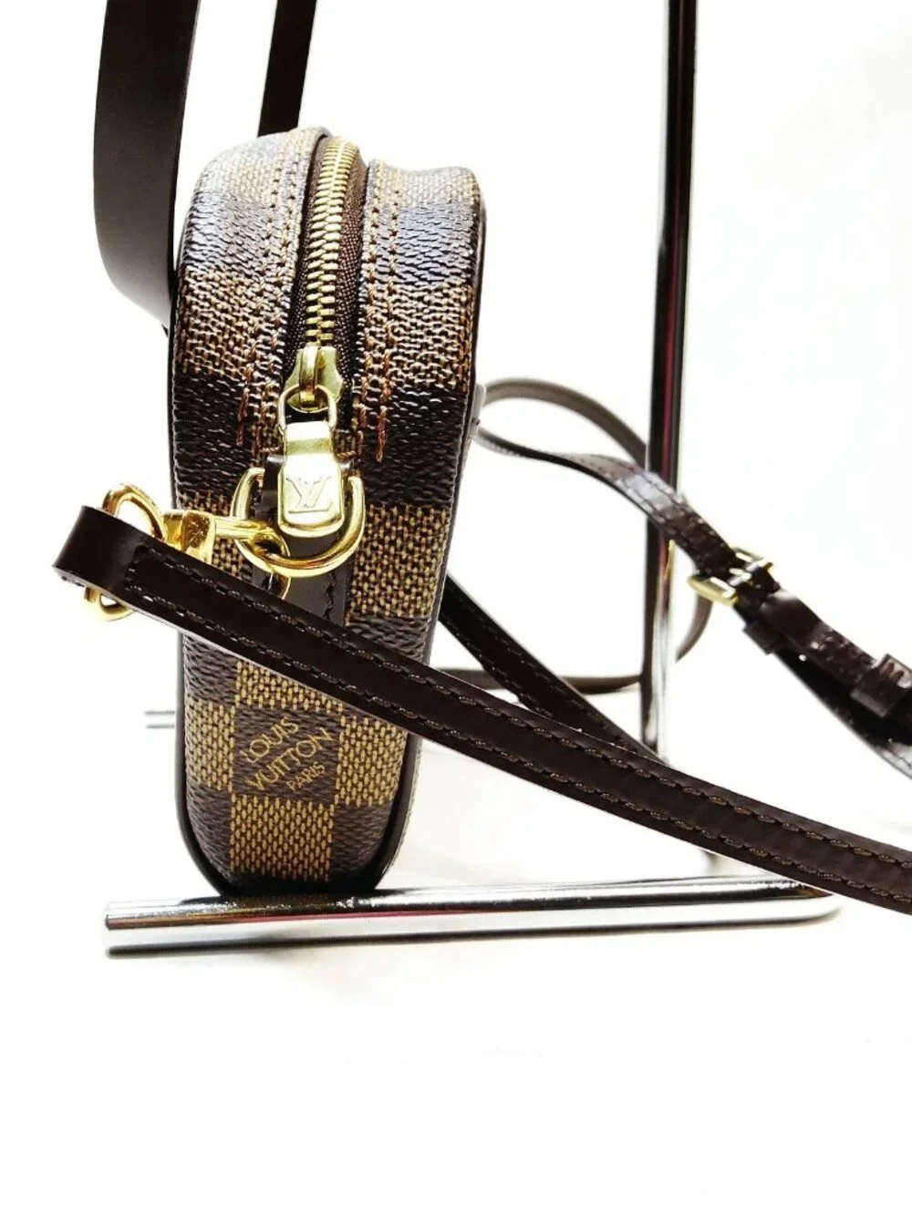 Authentic Louis Vuitton Ipanema Damier Ebene Crossbody Bag